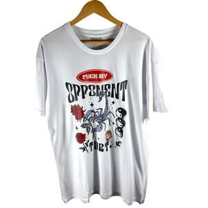 THRT Denim Fu*k My Opponent Graphic T-shirt Men’s XL - Punk Streetwear Skater